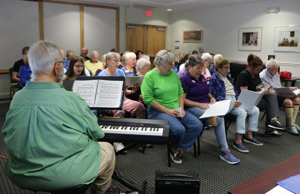 Outreach choir Sarasota, Off Key Chorale Sarasota, singing exercises for seniors, music for memory care, memory care music program, dementia-friendly music activities

